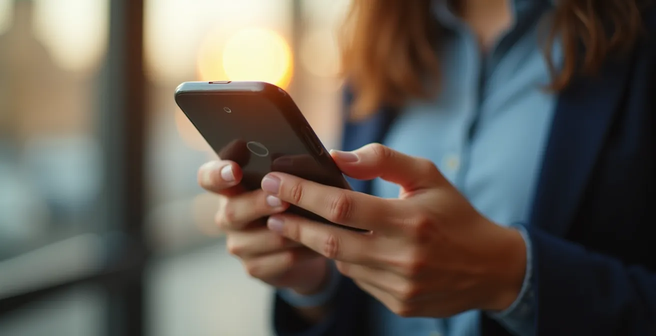 Handen die een smartphone vasthouden met daarop een online betalingsscherm voor een LEZ-dagpas in België